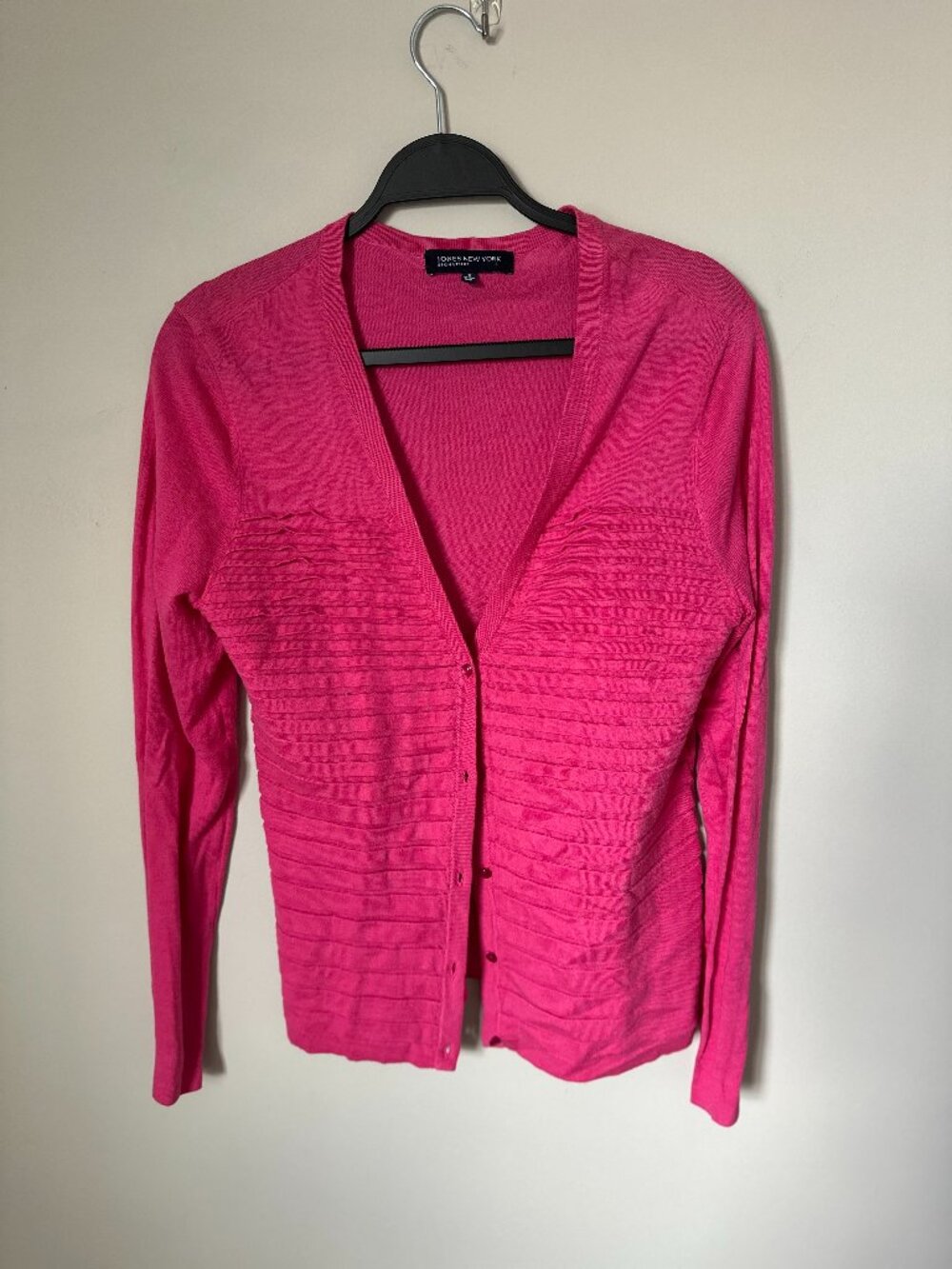 Jones New York Pink Button-Front Cardigan Sweater - Women’s Size Small